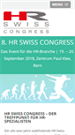 Mobile Screenshot of hr-swiss-congress.ch